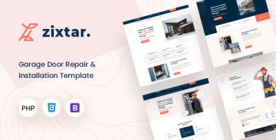 Zixtar - Garage Door Services PHP Template
