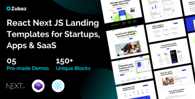 Zubaz - Startup & SaaS React  Next Js Tempalte