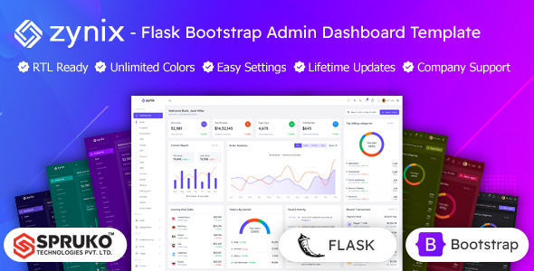 Zynix - Bootstrap Flask Admin Panel Template Zynix - Bootstrap Flask Admin Panel Template
