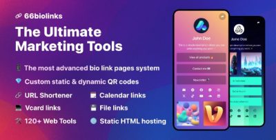 66biolinks - AI Landing Page Builder, Bio Links, URL Shortener & QR Codes (SAAS)