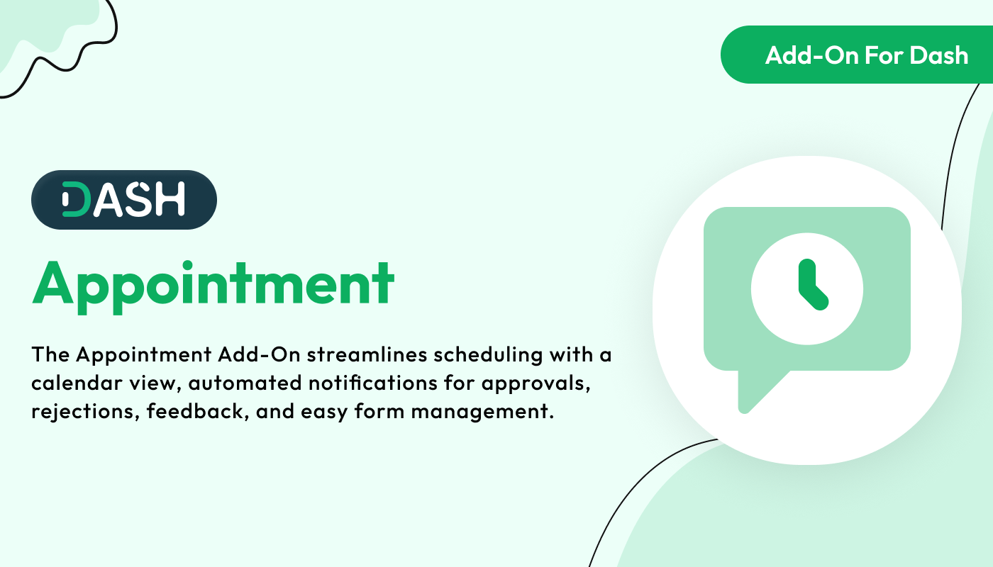 Appointment – Dash SaaS Add-On Appointment – Dash SaaS Add-On