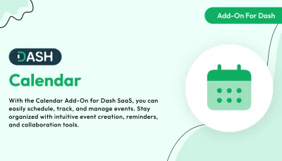 Calendar - Dash SaaS Add-On