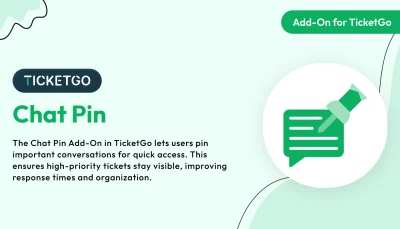 Chat Pin – TicketGo Add-On
