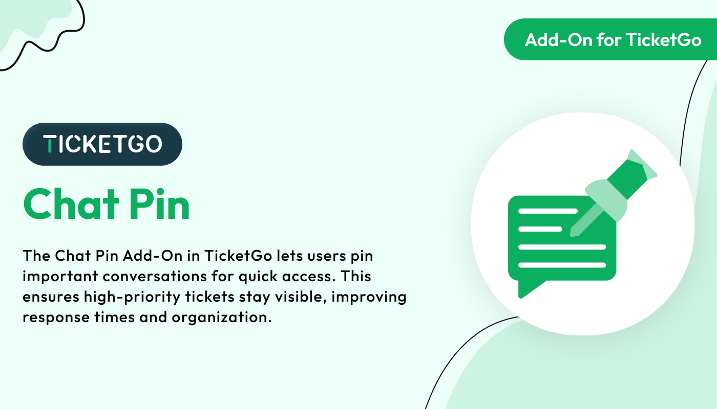 Chat Pin – TicketGo Add-On Chat Pin – TicketGo Add-On