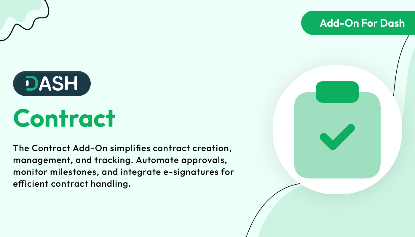 Contract - Dash SaaS Add-On Contract - Dash SaaS Add-On