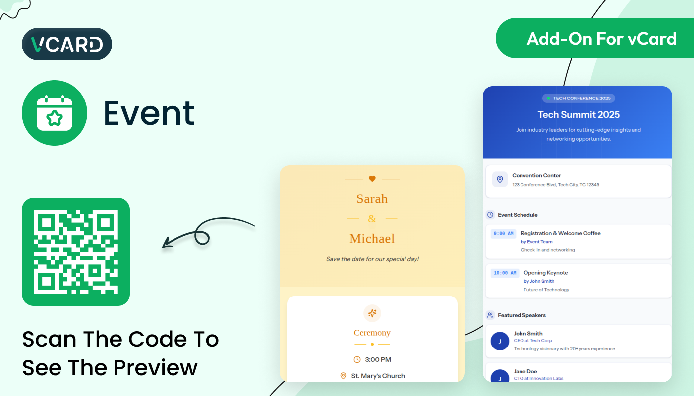 Event - vCard SaaS Add-On Event - vCard SaaS Add-On