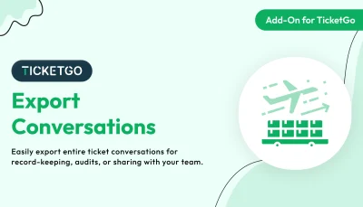 Export Conversations – TicketGo Add-On
