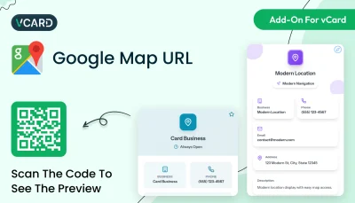 Google Map URL - vCard SaaS Add-On