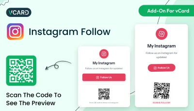 Instagram Follow - vCard SaaS Add-On