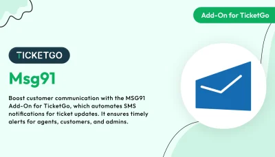 Msg91 – TicketGo Add-On
