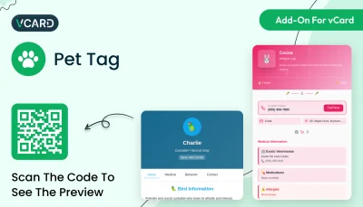 Pet Tag - vCard SaaS Add-On