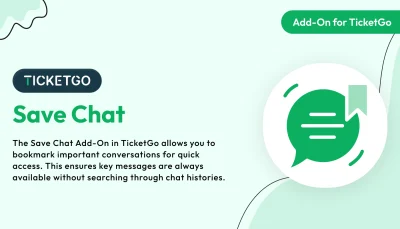 Save Chat – TicketGo Add-On