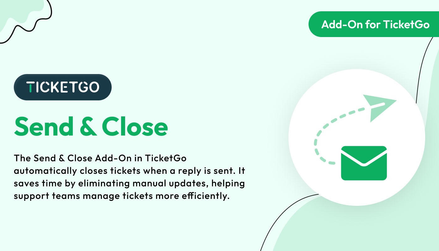 Send & Close – TicketGo Add-On Send & Close – TicketGo Add-On