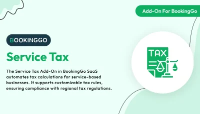 Service Tax – BookingGo SaaS Add-On