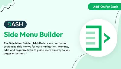 Side Menu Builder – Dash SaaS Add-On