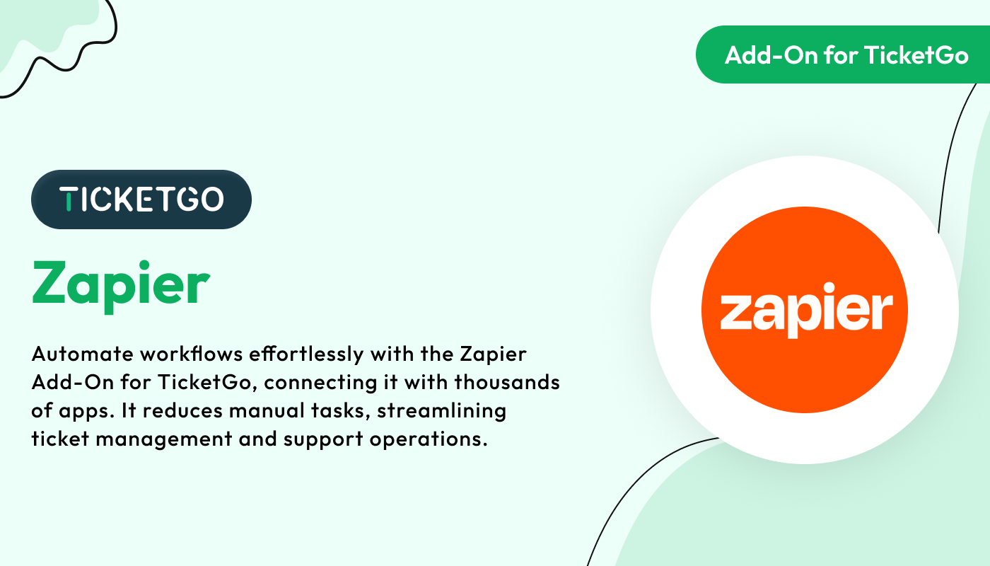 Zapier - TicketGo Add-On Zapier - TicketGo Add-On