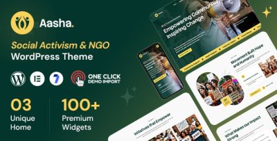 Aasha - Social Activism & NGO WordPress Theme