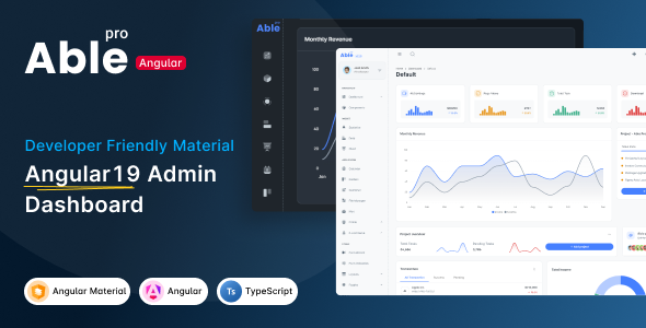 Able Pro Angular 21 Dashboard Template Able Pro Angular 21 Dashboard Template