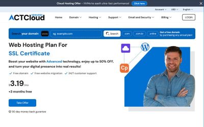 Act Cloud WHMCS and HTML Theme