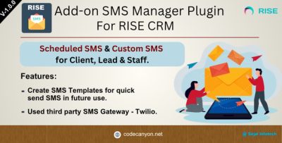 Add-on SMS Manager Plugin for Rise CRM