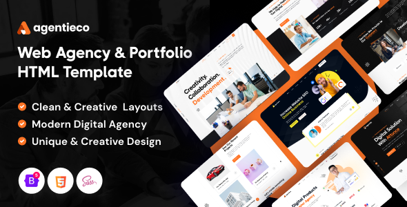 Agentieco - Creative Agency & Portfolio HTML Template Agentieco - Creative Agency & Portfolio HTML Template