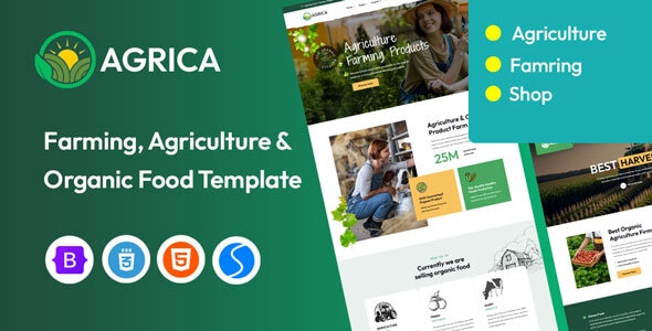 Agrica - Agriculture & Organic Farm HTML Template Agrica - Agriculture & Organic Farm HTML Template