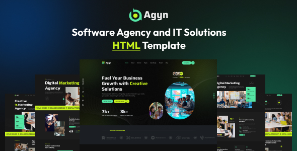 Agyn- Software Agency and IT Solutions HTML Template Agyn- Software Agency and IT Solutions HTML Template