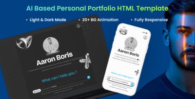 AI Personal Portfolio HTML Template - FolioGPT