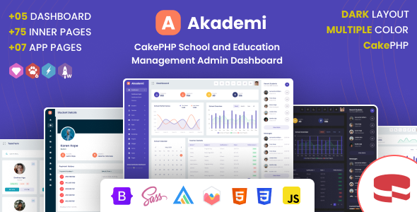 Akademi : CakePHP School and Education Management Admin Dashboard Template Akademi : CakePHP School and Education Management Admin Dashboard Template