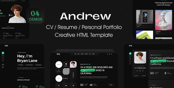 Andrew - Personal Portfolio Resume HTML Andrew - Personal Portfolio Resume HTML