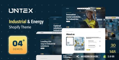 Ap Untex - Industrial & Energy Shopify Theme