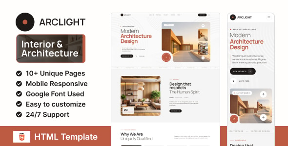 Arclight - Architecture & Interior Design HTML Template Arclight - Architecture & Interior Design HTML Template