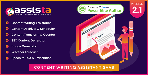 Assista - Content Writing Assistant as SAAS Assista - Content Writing Assistant as SAAS