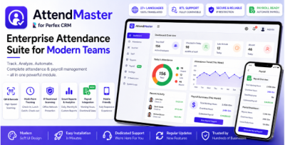 AttendMaster - Enterprise Attendance & Payroll Suite for Perfex CRM