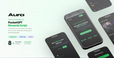 Aura - Modern Rewards Dashboard Theme for PocketGPT Script