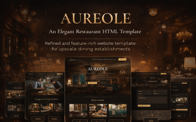 AUREOLE | Restaurant | Luxury | Premium HTML Templates |