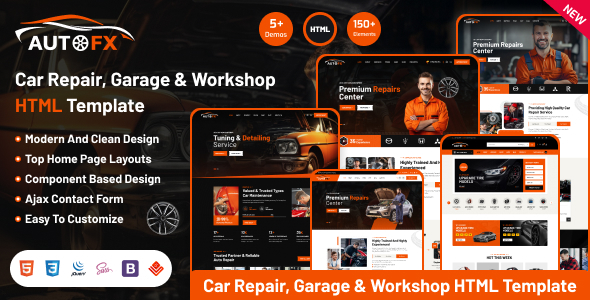 AutoFx – Car Repair & Auto Service HTML Template AutoFx – Car Repair & Auto Service HTML Template