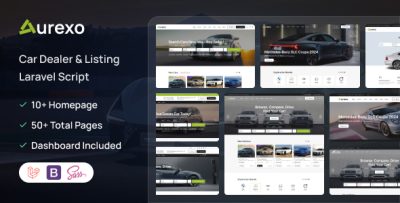 Auxero - Car Dealer & Listing Laravel System