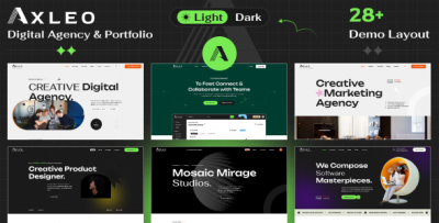 Axleo - Digital Agency Creative Portfolio NextJS Template