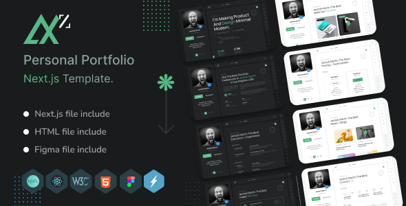 AXZ - Personal Portfolio React Next.Js Template AXZ - Personal Portfolio React Next.Js Template