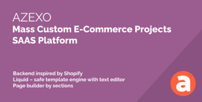 AZEXO - Mass custom eCommerce projects platform (SAAS)