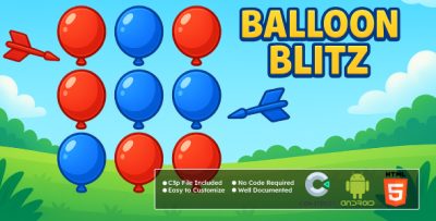 Balloon Blitz Game - Viral Game | HTML5 + Android Game | Construct 3