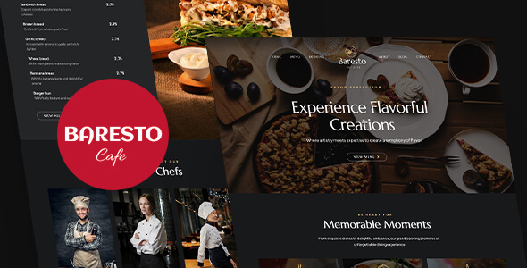 Baresto - Cafe, Coffee Shop and Restaurant Website Template Baresto - Cafe, Coffee Shop and Restaurant Website Template