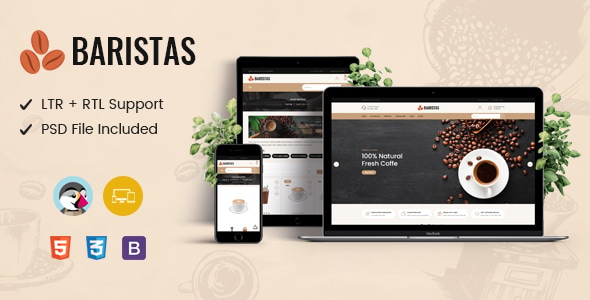 Baristas - Coffee Responsive Prestashop Theme Baristas - Coffee Responsive Prestashop Theme