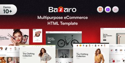 Bazaro - Complete eCommerce HTML Template