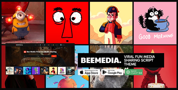 Beemedia - Viral Fun media Sharing Script Theme Beemedia - Viral Fun media Sharing Script Theme