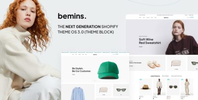 Bemins - Fashion & Jewelry, Furniture Shopify Theme OS 3.0 (Theme Block)