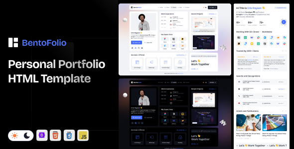 Bentofolio - Personal Portfolio HTML Template Bentofolio - Personal Portfolio HTML Template