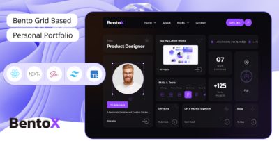 Bentox - Personal Portfolio React Next JS Templates