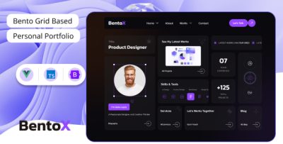 Bentox - Personal Portfolio Vue Nuxt Template